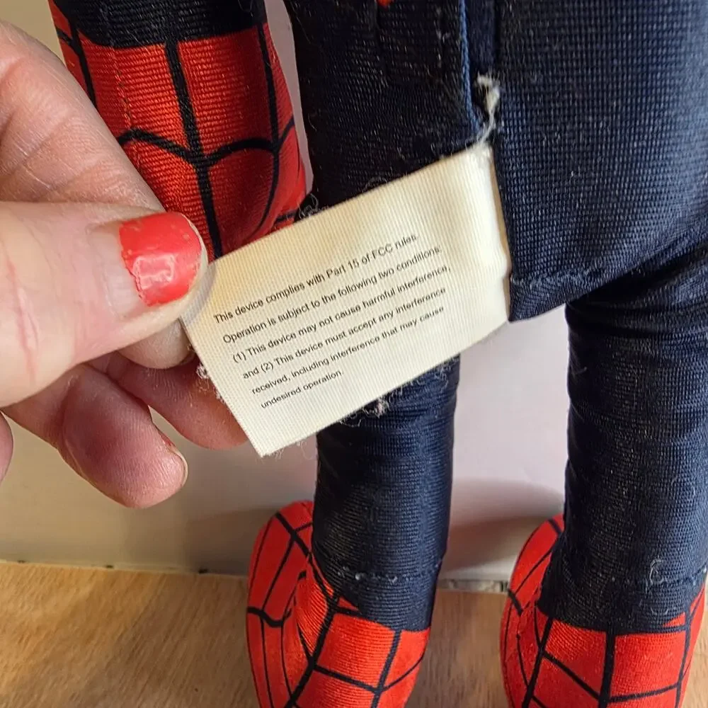 NWOT Marvel Talking soft Spidey 16